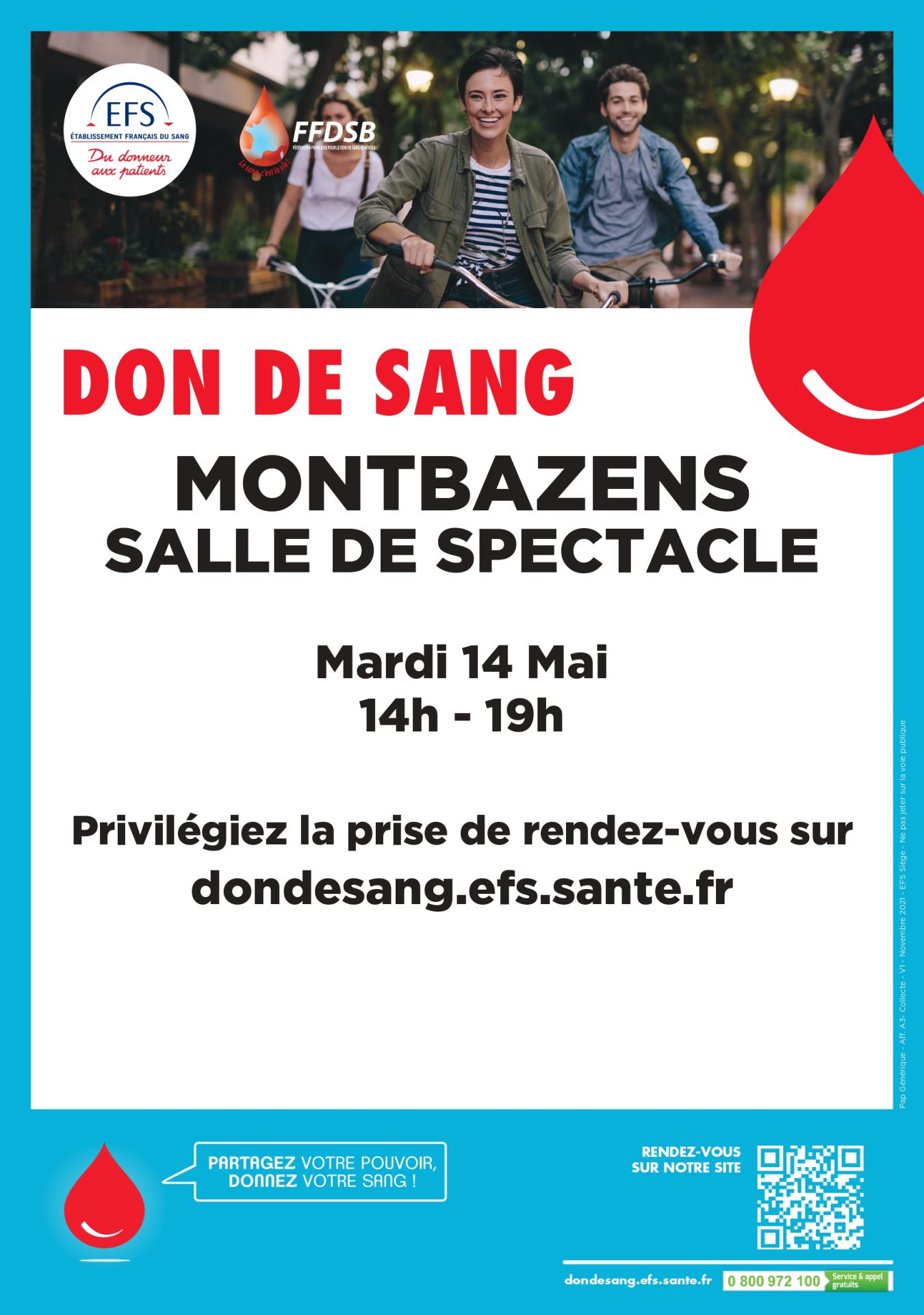 Lire la suite à propos de l’article DON DU SANG à MONTBAZENS LE 14 MAI 2024