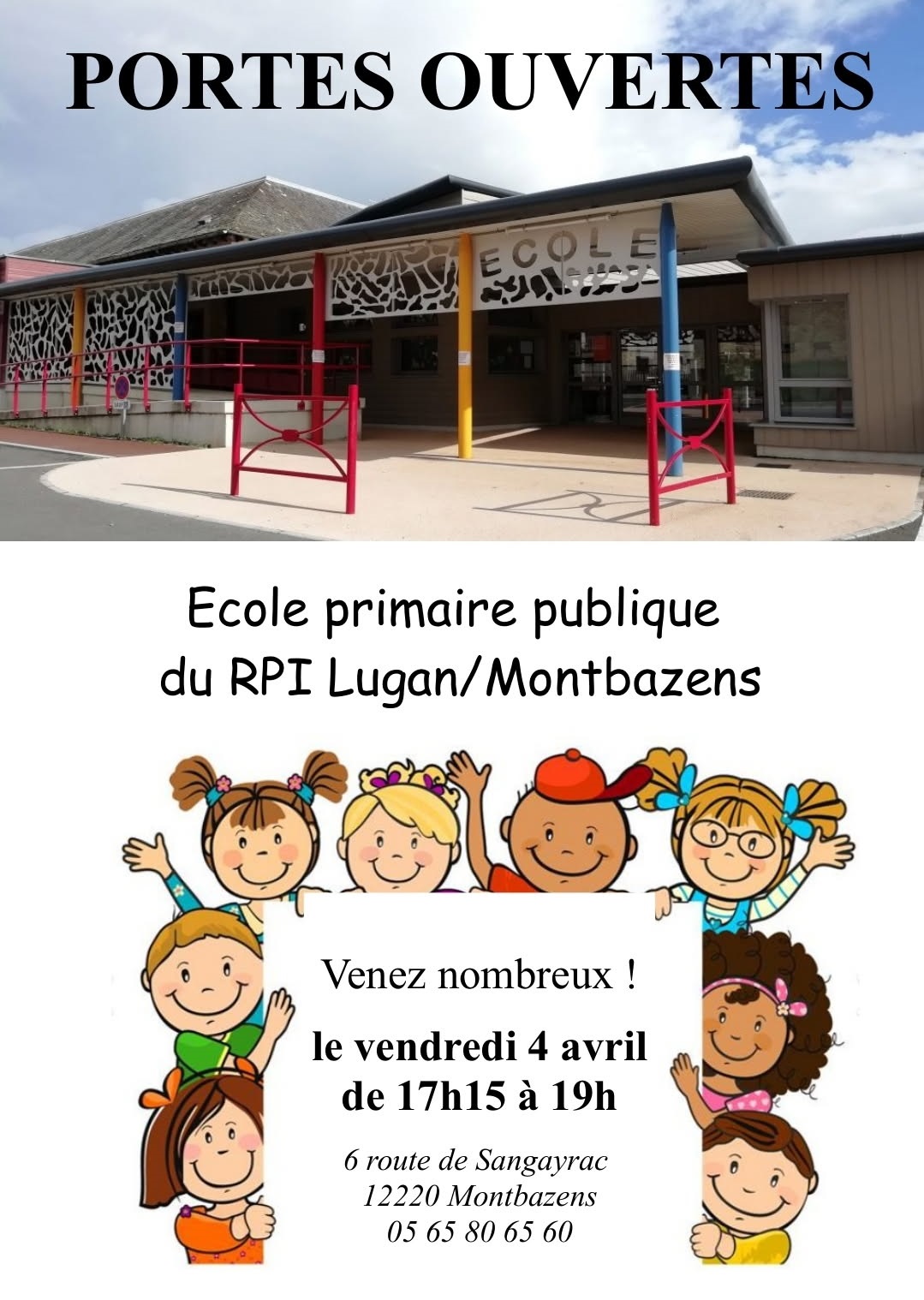 Lire la suite à propos de l’article Portes Ouvertes Ecole Primaire Publique le Vendredi 04/04 de 17h15 à 19h