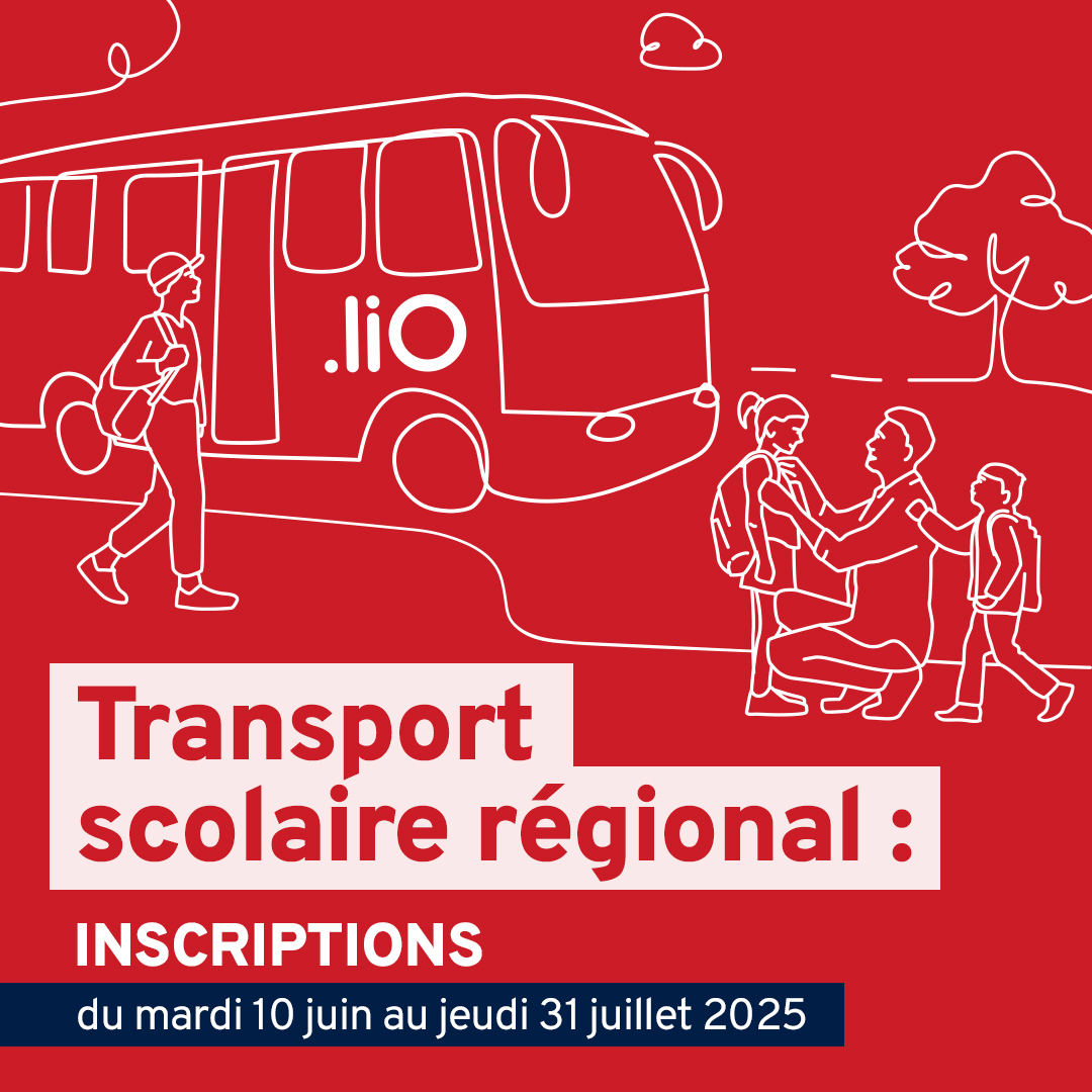 Lire la suite à propos de l’article Transport scolaire régional : Inscriptions ouvertes du 10 juin au 31 juillet 2025