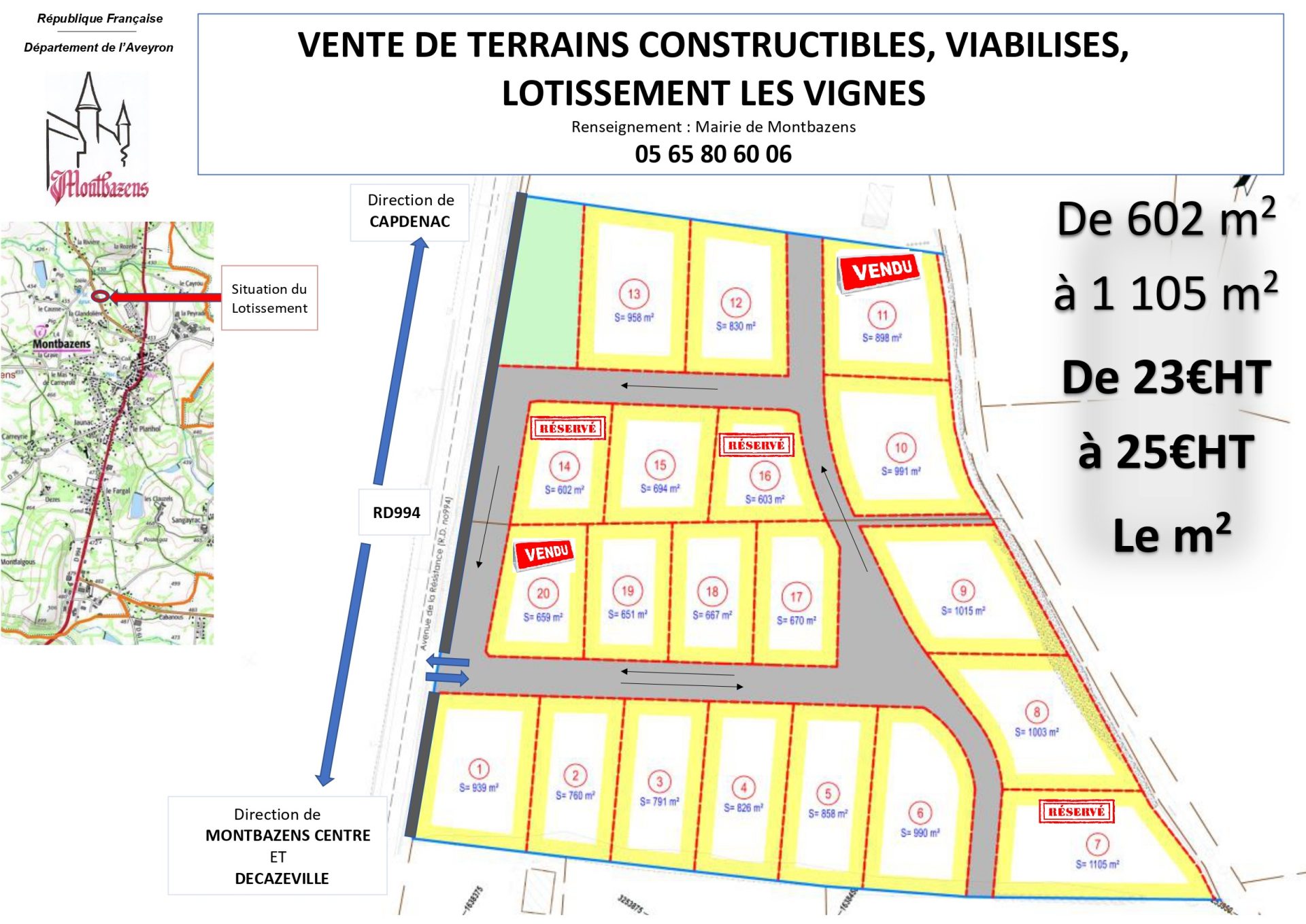 Lire la suite à propos de l’article Installez-vous à Montbazens : Lotissement « Les Vignes »